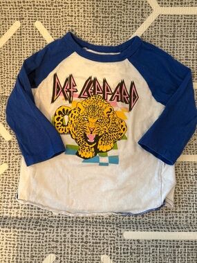 Def Leppard Rowdy Sprout Toddler Graphic Tee size 18-24M